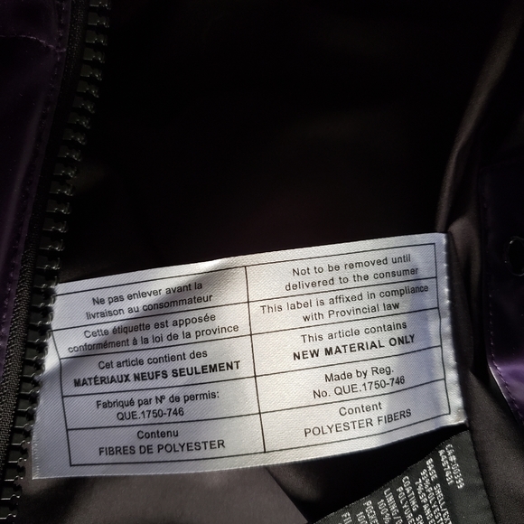 Arctic Expedition Puffer Coat, M/M, Irredescent purple, never used - Picture 14 of 15